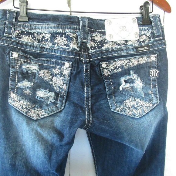 Miss Me Denim - SOLDMiss Me Jeans Mid Rise Easy Skinny Bling